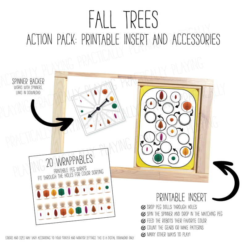 Fall Trees 6 Hole Action Pack