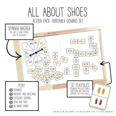 All About Shoes Domino Game Pack
