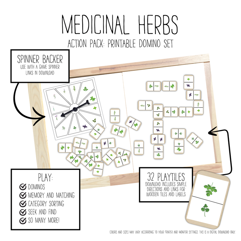 Medicinal Herbs Domino Game Pack
