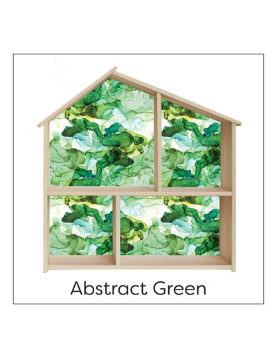 Abstract Green- Dollhouse Printable Wallpaper