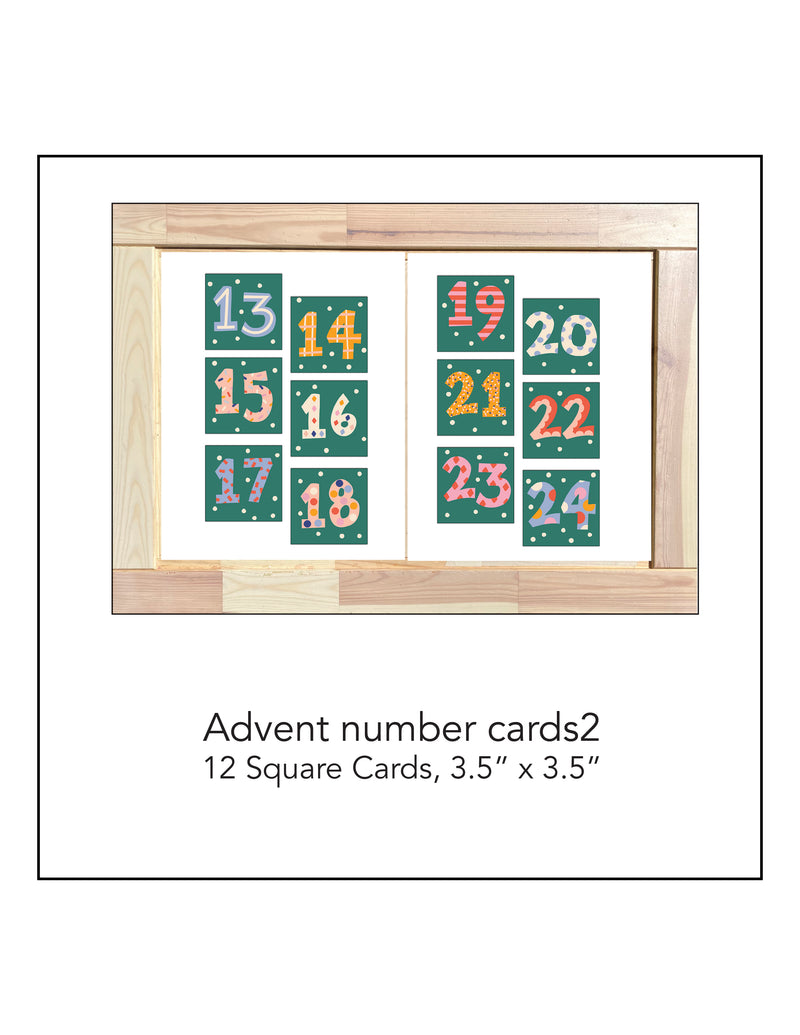 Advent Number Cards