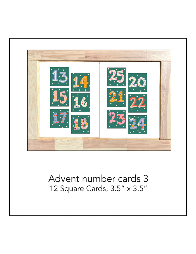 Advent Number Cards