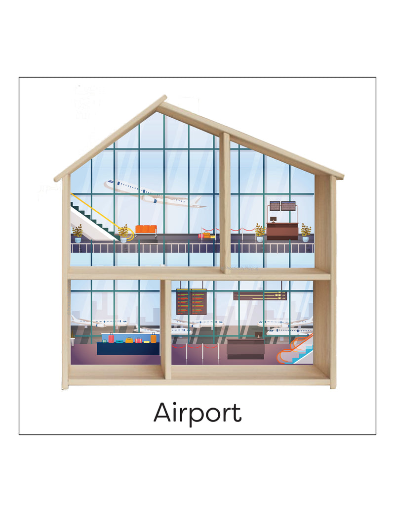 Airport Dollhouse Printable Insert
