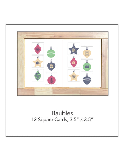 Baubles Matching Cards