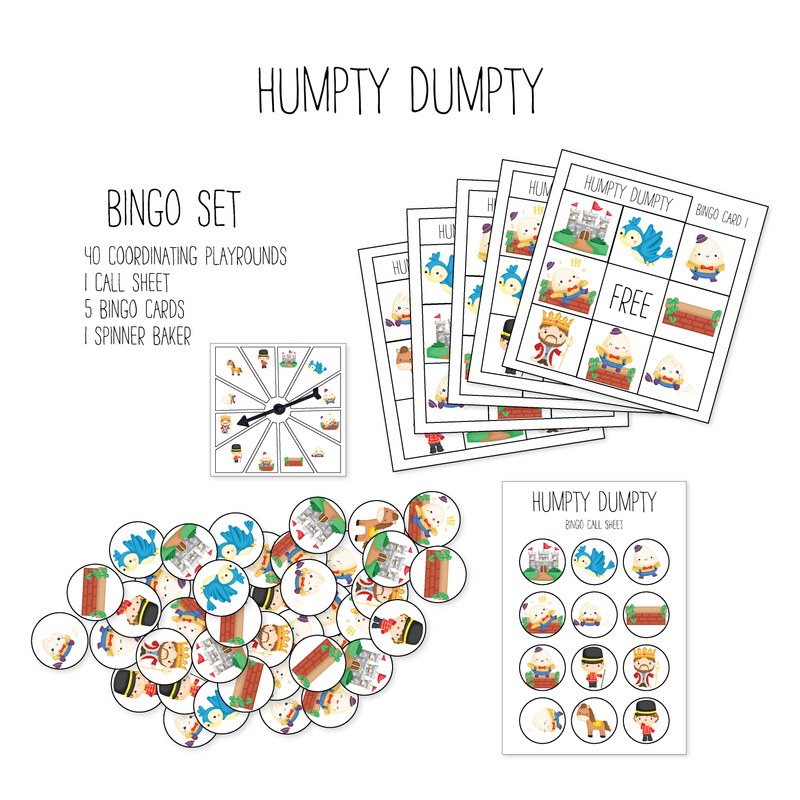 Humpty Dumpty Bingo Game Pack