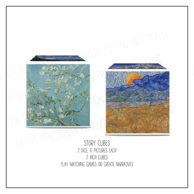 By VanGogh Card Pack with Labeled Cards & Print and Fold Box