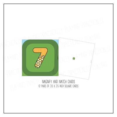 Bee Hive Ten Frame Card Pack with Labeled Cards & Print and Fold Box