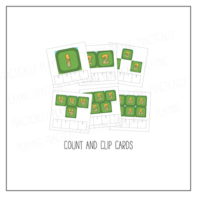 Bee Hive Ten Frame Card Pack with Labeled Cards & Print and Fold Box