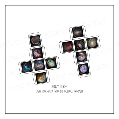 Hubble Space Telescope Card Pack & Print and Fold Box