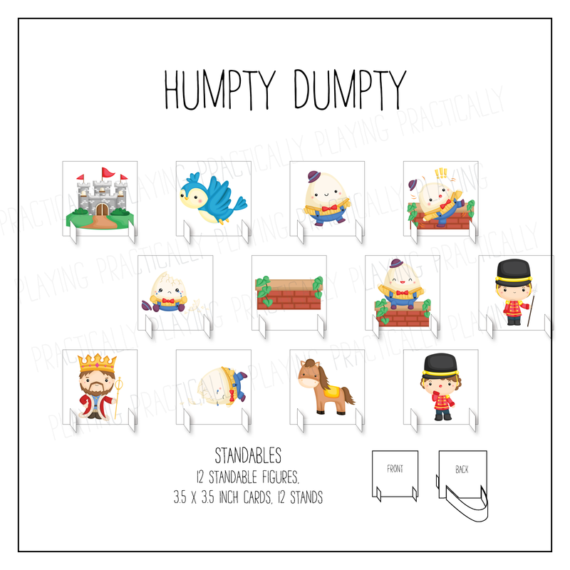 Humpty Dumpty Card Pack & Print and Fold Box