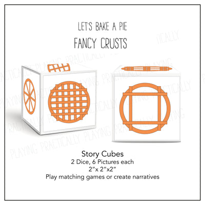 Let's Bake a Pie- Fancy Crusts Cards and Cubes