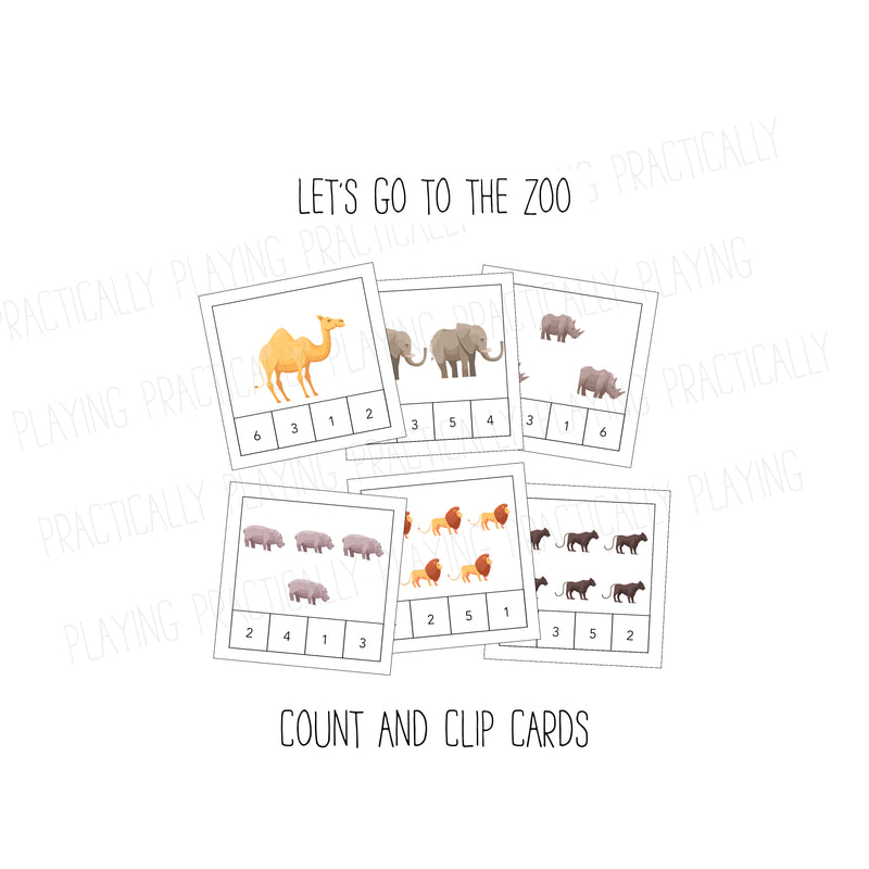 Zoo Animals Mega Card Pack