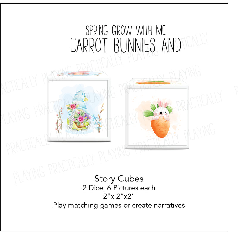 Spring Grow with Me Card Pack: Carrots and Bunnies