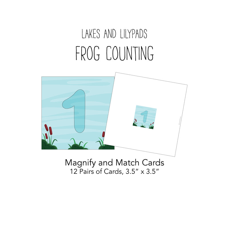 Lakes and Lily Pads- Frog Counting Card Pack