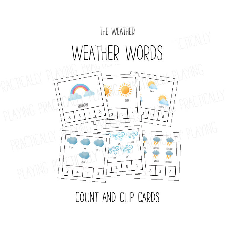 Weather Words Card Pack