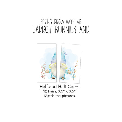 Spring Grow with Me Card Pack: Carrots and Bunnies