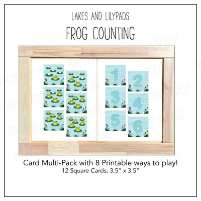Lakes and Lily Pads- Frog Counting Card Pack