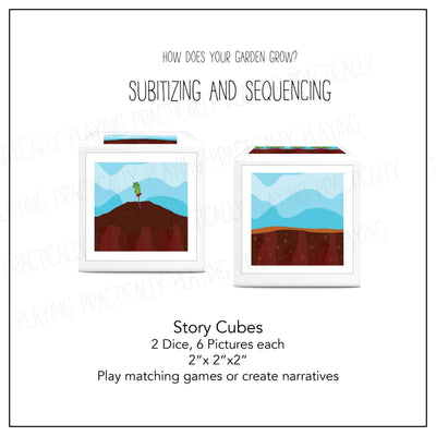 Gardening Card Pack - Subitizing and Sequencing