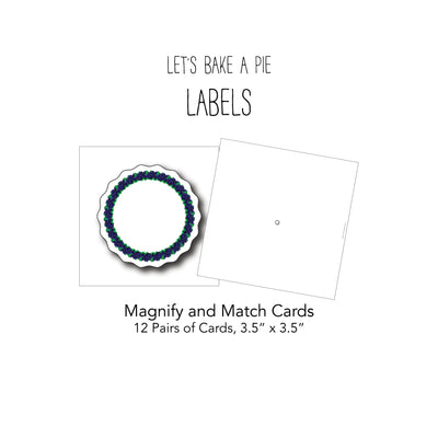 Let's Bake a Pie- Blank Labels, Cards and Cubes