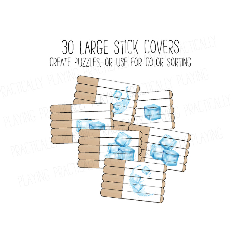 Hot And Cold Craft Stick Covers and Toppers