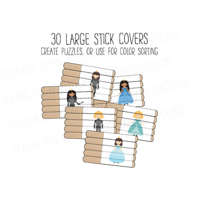 Ice Castle Craft Stick Covers and Toppers
