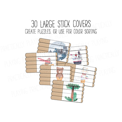 Tell Me a Story- Pirate Adventures Craft Stick Covers and Toppers