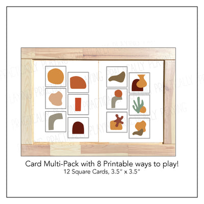Minimalist Earthtones Card Pack 1 with Free Print and Fold Storage Box