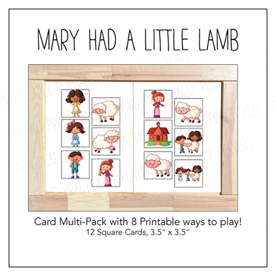 Mary Had a Little Lamb Card Pack & Print and Fold Box