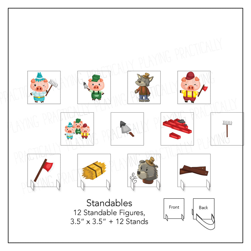 Three Little Pigs Card Pack & Print and Fold Box