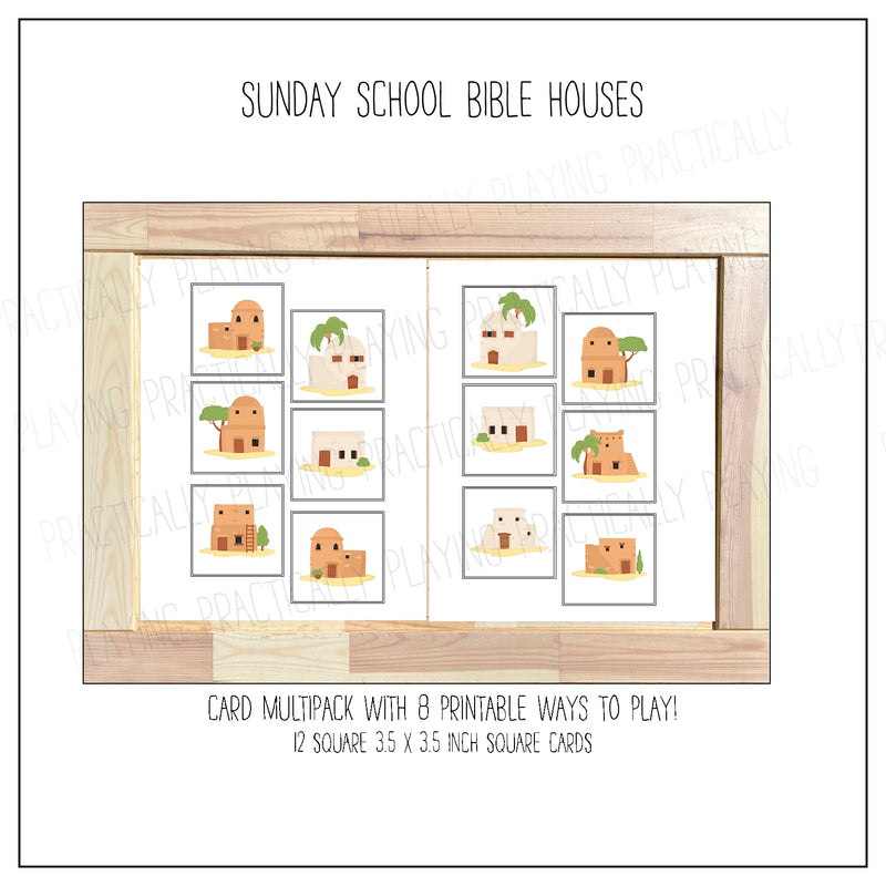 Bible Houses Card Pack & Print and Fold Box