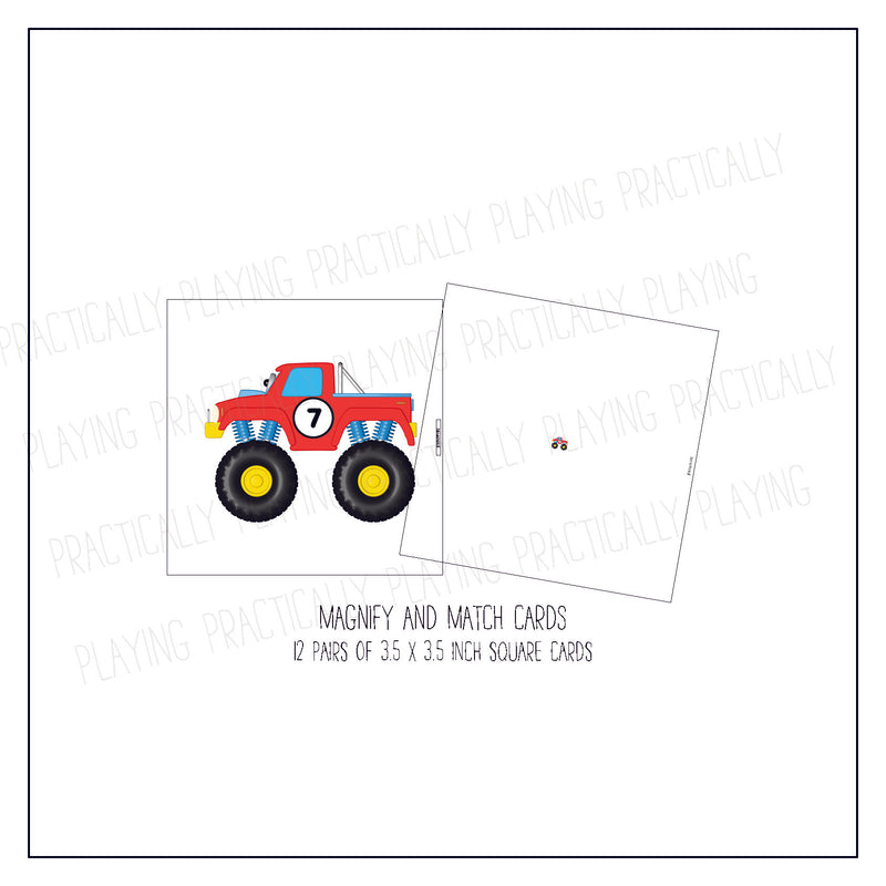 Monster Trucks Card Pack & Print and Fold Box A