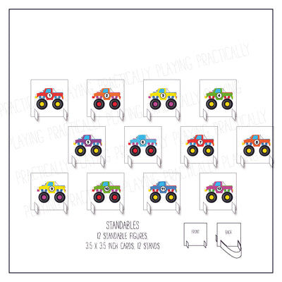 Monster Trucks Card Pack & Print and Fold Box A