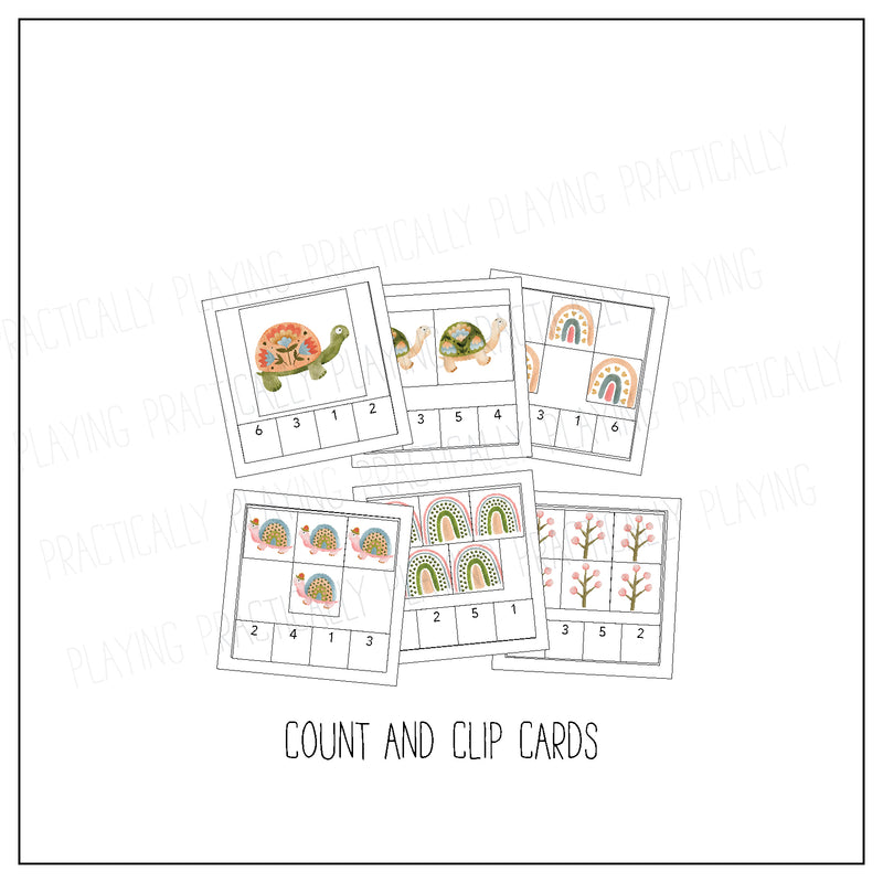 Summer Turtles Card Pack & Print and Fold Box