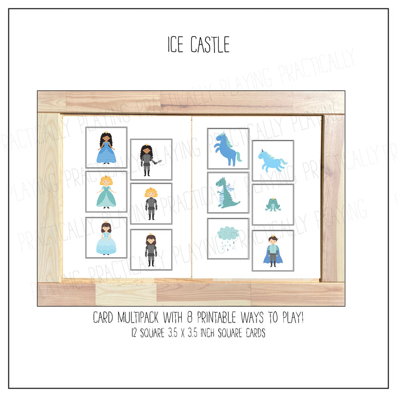 Ice Castle Card Pack & Print and Fold Box