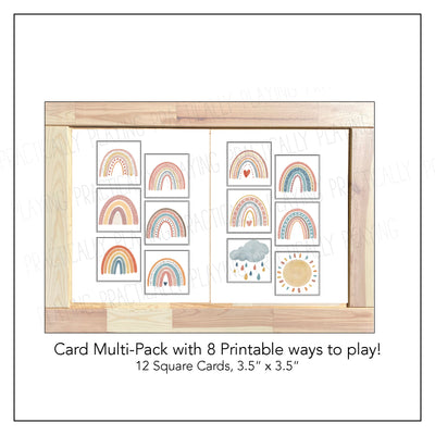 Earth Tone Rainbows Card Pack