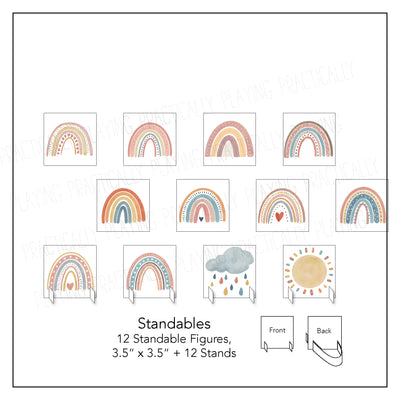 Earth Tone Rainbows Card Pack