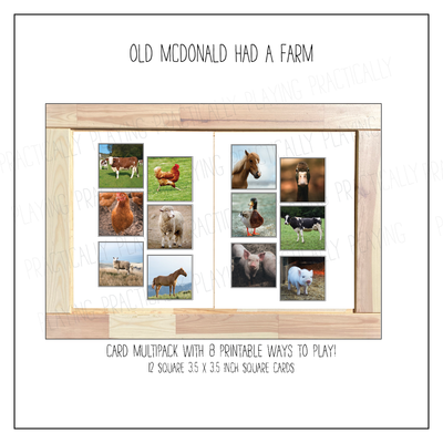 Old MacDonald's Farm Card Pack & Print and Fold Box B