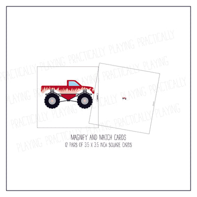 Monster Trucks Card Pack & Print and Fold Box B
