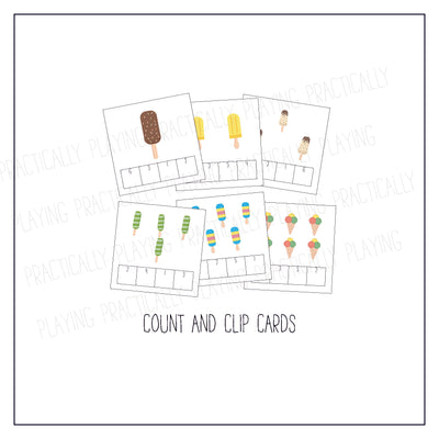 Ice Cream Card Pack & Print and Fold Box B