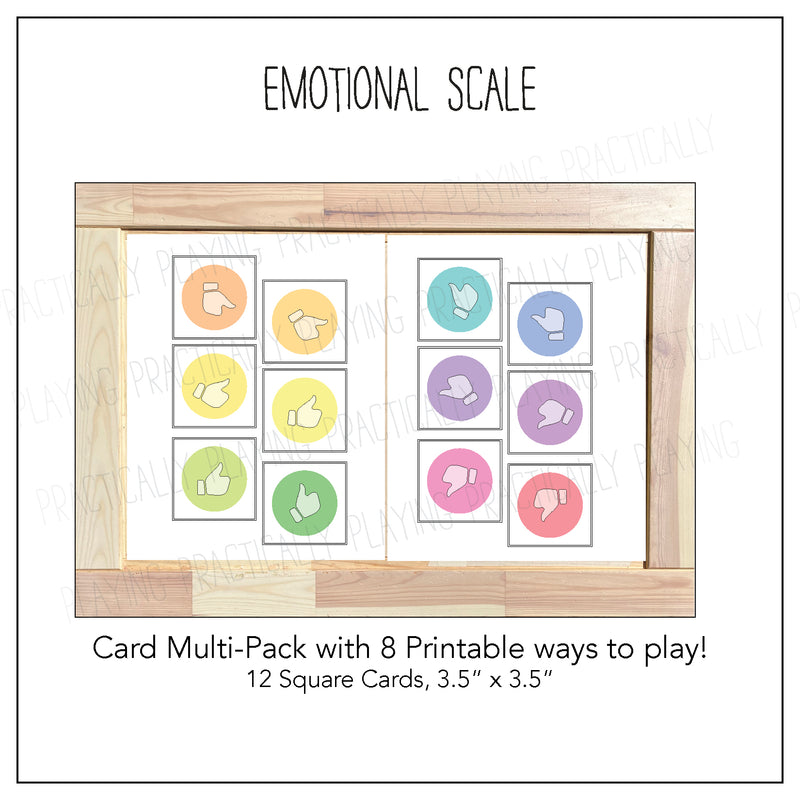 Emotional Scale Card Pack & Print and Fold Box B