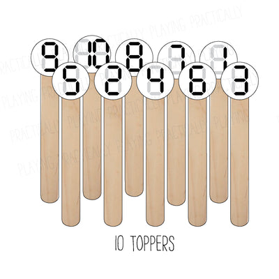 Learning Numbers Craft Stick Covers and Toppers 3
