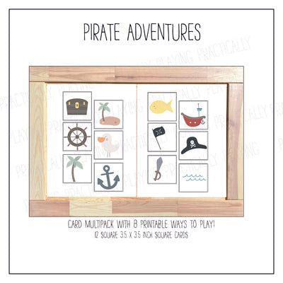 Pirate Adventures Card Pack & Print and Fold Box C
