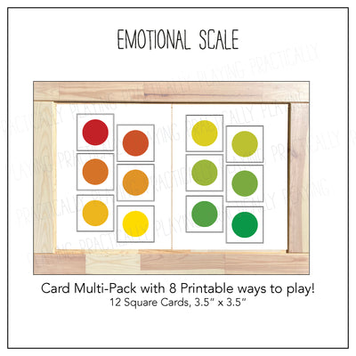 Emotional Scale Card Pack & Print and Fold Box C