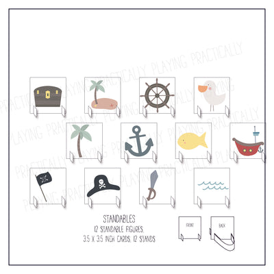 Pirate Adventures Card Pack & Print and Fold Box C