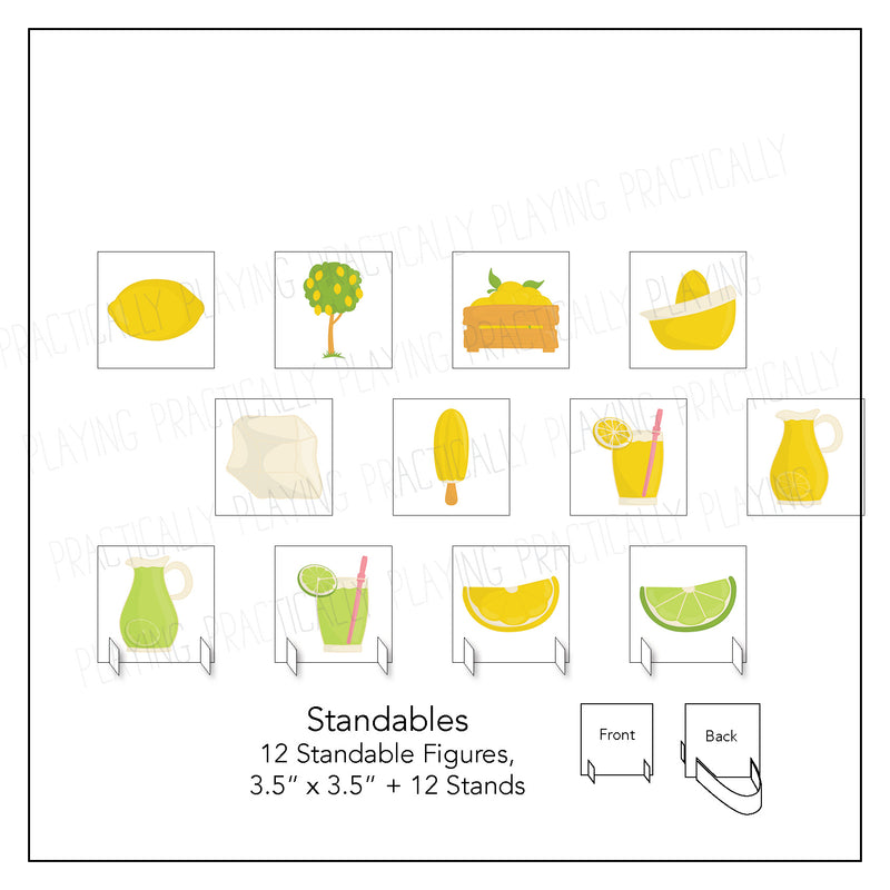 Lemonade Stand Card Pack & Print and Fold Box D