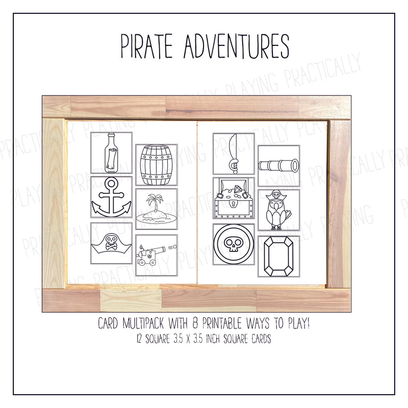 Pirate Adventures Card Pack & Print and Fold Box D