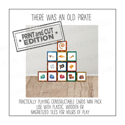 There was an Old Pirate Constructable Mini Pack - Cricut Print and Cut Compatible