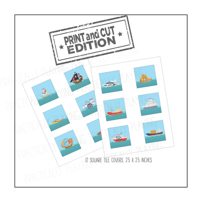 Sea Stories Constructable Mini Pack - Cricut Print and Cut Compatible