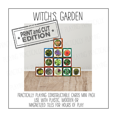 Witch's Garden Constructable Mini Pack - Cricut Print and Cut Compatible
