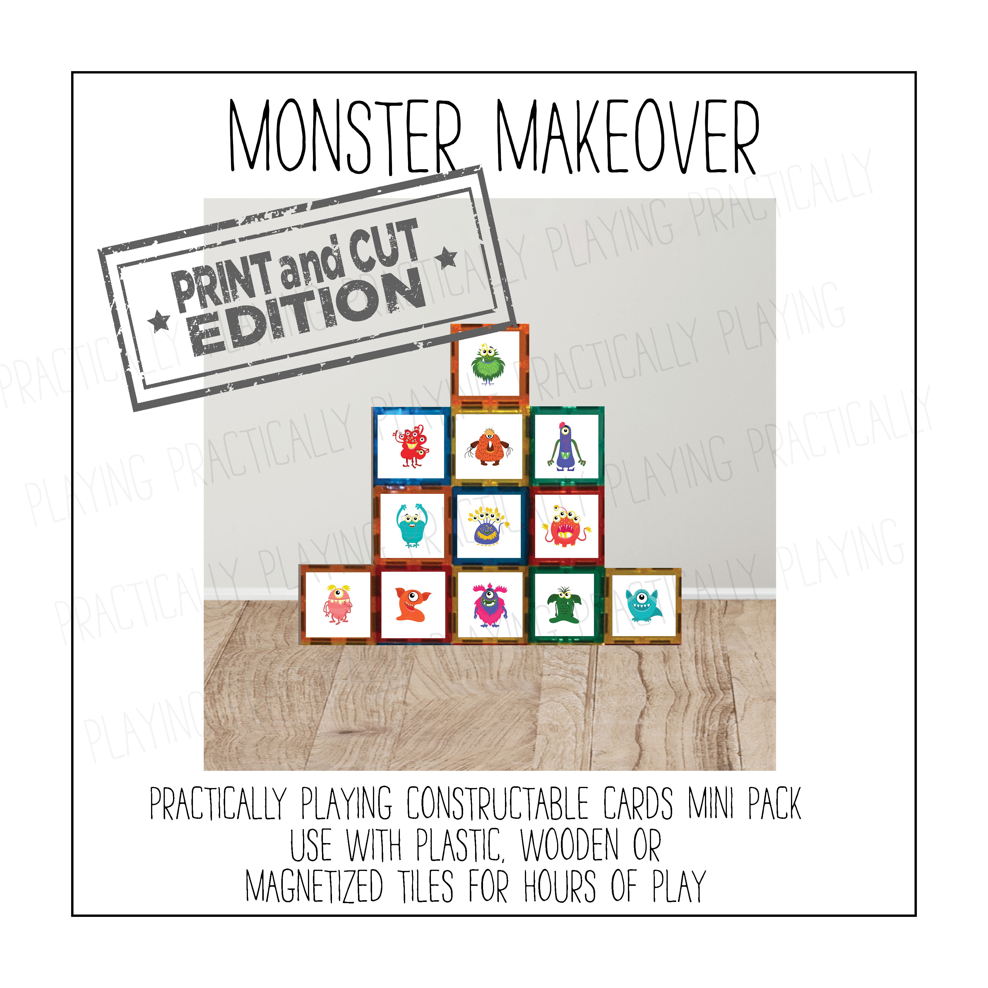 Monster Makeover Constructable Mini Pack - Cricut Print and Cut Compat ...